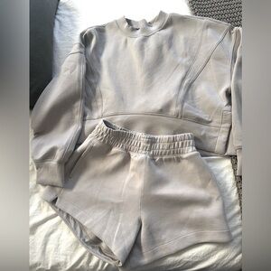 YPB Neoknit crew and shorts set